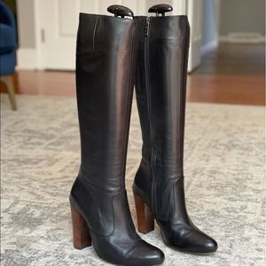 Duo British Designed Leather Tall Boots 39F/ US8